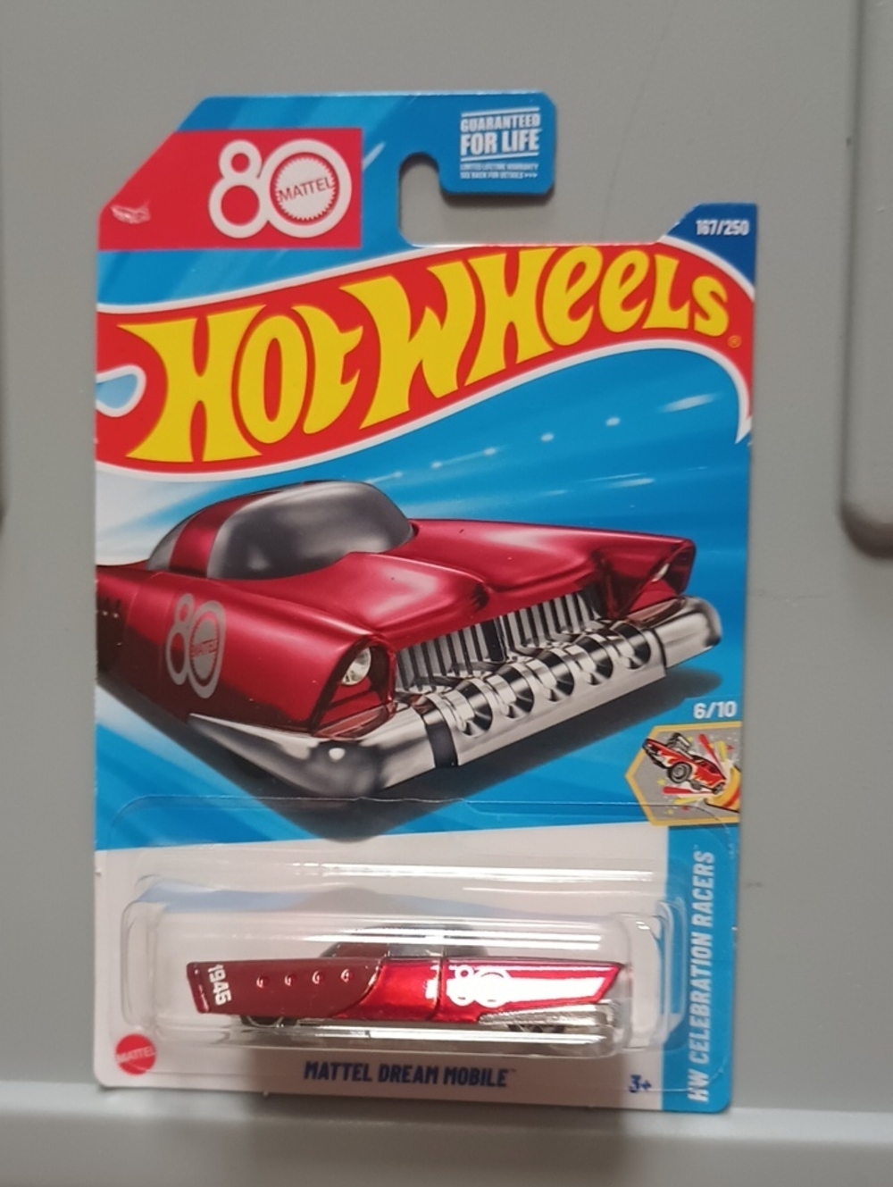Mattel Hot Wheels Dream Mobile Toy Car - Red and Silver